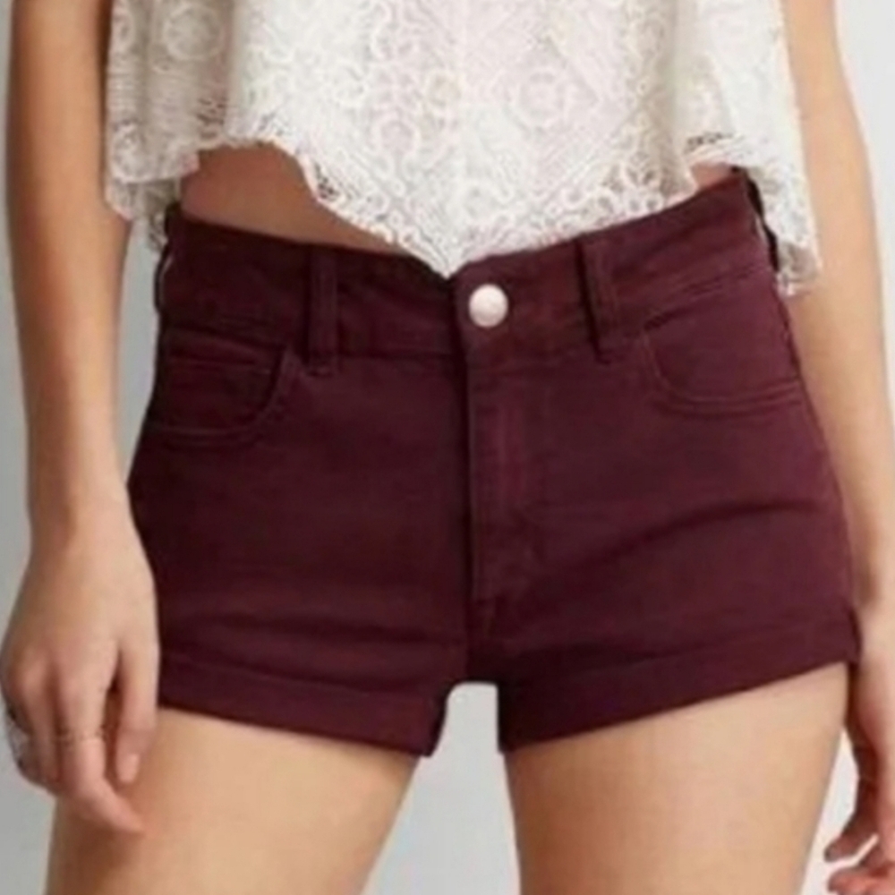 American eagle outfitters super stretch hi rise shortie shorts